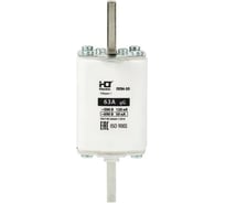 Плавкая вставка предохранителя HLT ППН-35, габарит 1, 250/63А, 3 штуки в упаковке 091-01-044