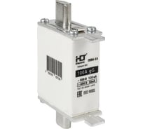 Плавкая вставка предохранителя HLT ППН-33, габарит 00C, 160А/100А, 4 штуки в упаковке 091-01-013