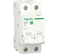 Автоматический выключатель Systeme Electric RESI9 АВ С 16А 2P 6000A R9F12216
