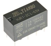 Реле электромагнитное Tianbo RELAY (20 шт/упак) HJR1-2C-L-3VDC 123150