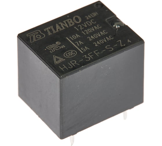 Реле электромагнитное Tianbo RELAY (100 шт/упак) HJR-3FF-12VDC-S-Z-4 121562 1