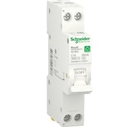 Автоматический выключатель дифференциального тока Systeme Electric RESI9 ДИФ 1P+N С 16А 6000A 30мА 18mm тип A R9D88616