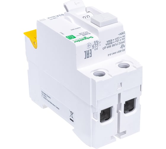 Выключатель дифференциального тока УЗО Systeme Electric RESI9 63А 2P 30мА тип AC R9R51263