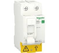 Выключатель дифференциального тока УЗО Systeme Electric RESI9 25А 2P 30мА тип AC R9R51225