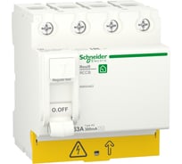 Выключатель дифференциального тока УЗО Systeme Electric RESI9 63А 4P 300мА тип AC R9R54463