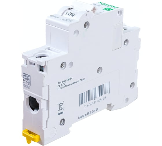 Автоматический выключатель Systeme Electric RESI9 АВ С 63А 1P 6000A R9F12163