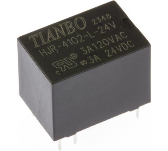 Реле электромагнитное Tianbo RELAY (100 шт/упак) HJR4102-L-24VDC-S-Z 4595 1