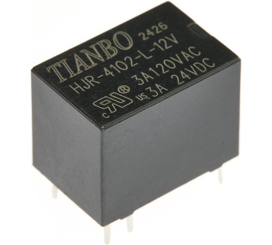 Реле электромагнитное Tianbo RELAY (100 шт/упак) HJR4102-L-12VDC-S-Z 1285 1