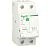 Автоматический выключатель Systeme Electric RESI9 АВ B 32А 2P 6000A R9F02232