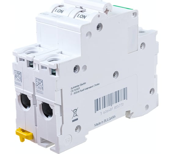 Автоматический выключатель Systeme Electric RESI9 АВ С 63А 2P 6000A R9F12263