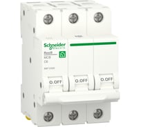 Автоматический выключатель Systeme Electric RESI9 АВ С 6А 3P 6000A R9F12306