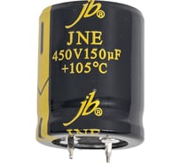 Конденсатор электролитический JB Capacitors 150мкФ, 450В, 105C, 25x30мм, (Snap-In) JNE2W151M10002500300-369
