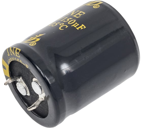 Конденсатор электролитический JB Capacitors 150мкФ, 450В, 105C, 25x30мм, (Snap-In) JNE2W151M10002500300-369