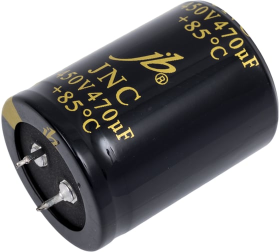 Конденсатор электролитический JB Capacitors 470мкФ, 450В, 85C, 35x45мм, (Snap-In) JNC2W471M10003500450-372 1