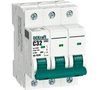 Автоматический выключатель Dekraft без теплозащиты 3P 32А х-ка C 6кА ВА-103M 12523DEK