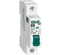 Автоматический выключатель Dekraft без теплозащиты 1P 6А х-ка C 6кА ВА-103M 12500DEK