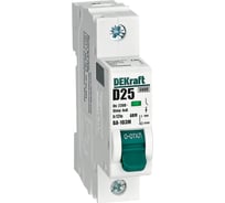 Автоматический выключатель Dekraft без теплозащиты 1P 25А х-ка D 6кА ВА-103M 12540DEK