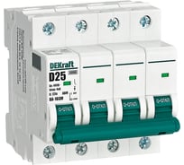Автоматический выключатель без теплозащиты Dekraft 4P 25А х-ка D 6кА ВА-103M 12567DEK
