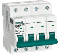 Автоматический выключатель без теплозащиты Dekraft 4P 32А х-ка C 6кА ВА-103M 12532DEK