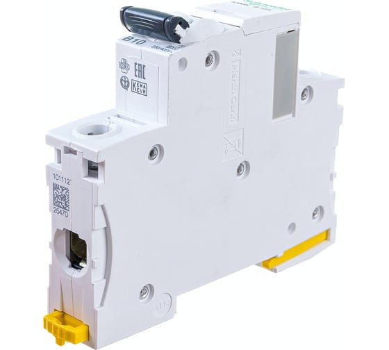 Автоматический модульный выключатель Systeme Electric 1полюс B 10А 6кА iC60N Acti9 A9F78110