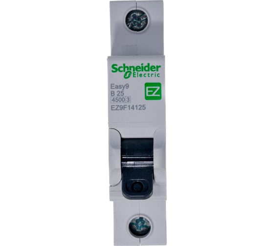Автоматический модульный выключатель Schneider Electric 1полюс B 25А 4.5кА EASY9 =S= EZ9F14125 1