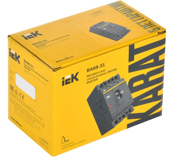 Выключатель автоматический IEK ВА88-31 3Р 40А 25кА MASTER SVA00-3-0040-02