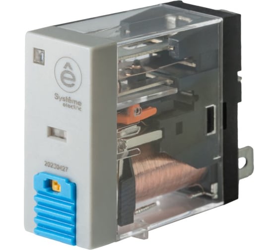 Реле Systeme Electric 8A 2CO 110VDC тест кнопка LED SXG22FD 1