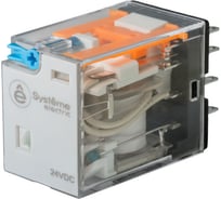 Реле Systeme Electric 12A 2CO 24VDC тест кнопка LED SXM2AB2BD