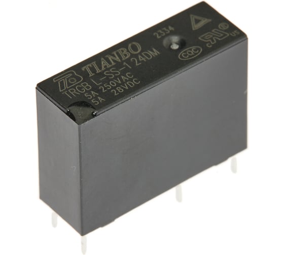 Реле электромагнитное Tianbo RELAY (50 шт/упак) TRGB-L-SS-124DM 5665