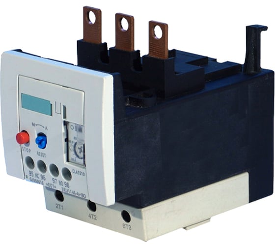 Тепловое реле перегрузки Электротехник 3RU1146-4HB0, 3-пол., 22 кВт, 36...50А, 1НО и 1НЗ, типоразмер S3, ручной и автоматический сброс, винтовые клеммы, IP20 ET049228 1