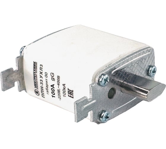 Плавкая вставка Электротехник ППН-33 УХЛ3, 100А, габарит 00, IP00 ET522676 1