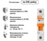 Автоматический выключатель TDM ELECTRIC ВА47-60, 1Р, 1А, 6кА, характеристика С SQ0223-0066 3