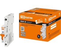 Автоматический выключатель TDM ELECTRIC ВА60-26-14, 1P, 6А, 4,5кА, характеристика С, компакт SQ0206-0601