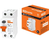 Устройство защитного отключения TDM ELECTRIC УЗО ВД1-63, 2Р, 80А, 500мА SQ0203-0096