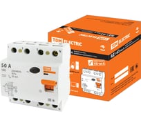 Устройство защитного отключения TDM ELECTRIC ВД1-63 4Р 50А 30мА тип А SQ0203-0088