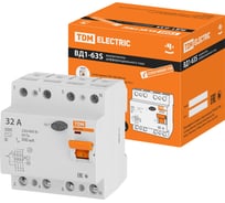 Устройство защитного отключения TDM ВД1-63S 4Р 32А 300мА SQ0203-0067