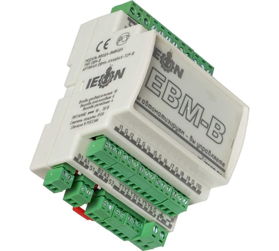 Модуль входов-выходов IECON EBM-B, порт LAN Ethernet, Modbus TCP EBMX-XXA604X-TCP-B
