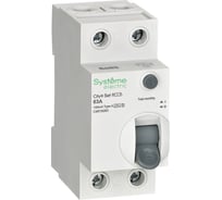 Выключатель дифференциального тока Systeme Electric селективный City9 Set ВДТ 63А, 2P, 100мА, A-S, 230В C9R76263