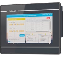 Промышленная операторская панель DKC, диагональ 7 , 16,77М цветов дисплей TFT, разрешение 800 480 px, порты: 2 COM, 1 Micro 1 ШТ H1000 T070 H1000-T070E