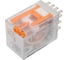 Реле интерфейсное ONI ORM-1 4C 220В AC с LED и тест. кнопкой (20шт/упак) ORM-1-4C-AC220V-L-B 1