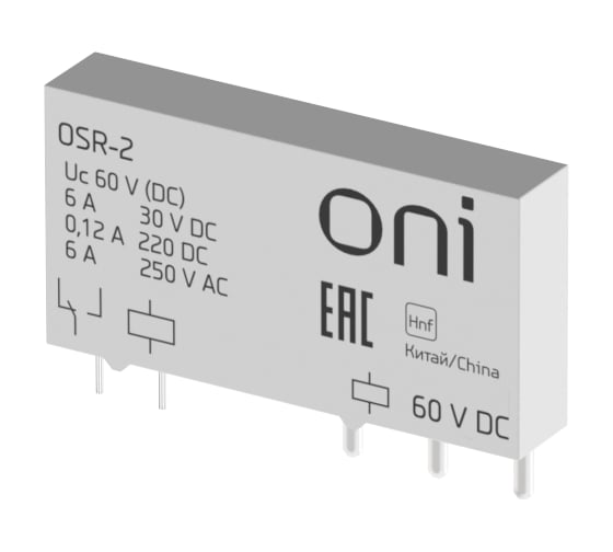 Реле ультратонкое ONI OSR 1C 60В DC (10шт/упак) OSR-2 1