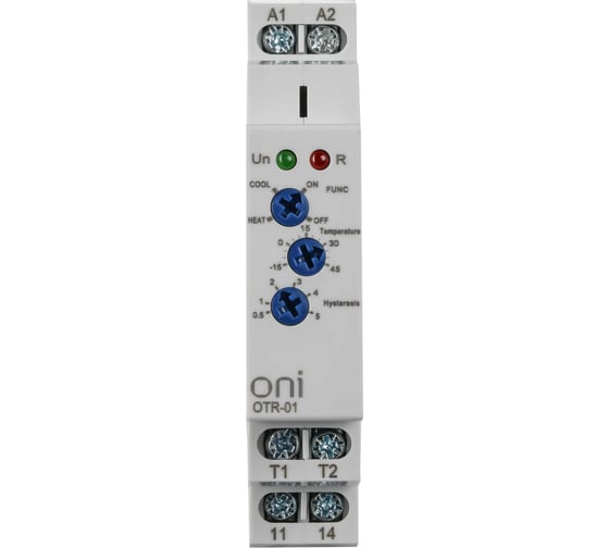 Реле температурное ONI OTR-01 1 конт. 24-240В AC/DC OTR-01-ACDC24-240V