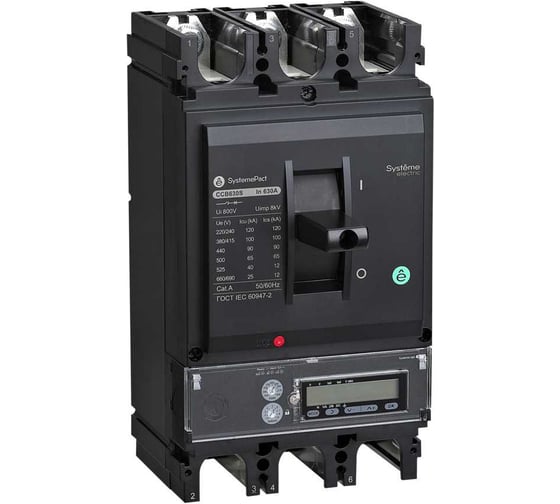 Автоматический выключатель Systeme Electric SYSTEMEPACT CCB400 50KA 3P3D S5.3E 400A SPC400N40053E3DF 1