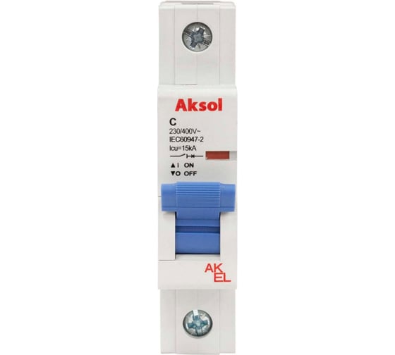 Автоматический выключатель AKEL ВА47-MCB-L-AKSOL-1P-C6-AC 503106 1