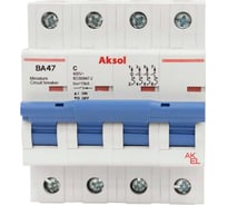 Автоматический выключатель AKEL ВА47-MCB-L-AKSOL-4P-C63-AC 503463