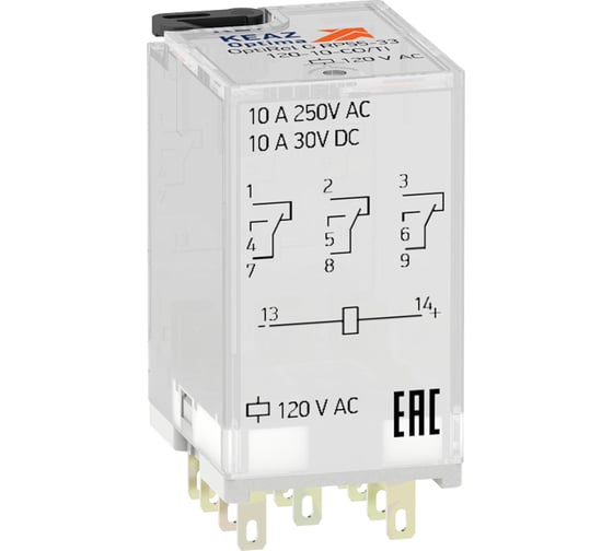 Реле промежуточное КЭАЗ OptiRel G RP55-33-24D-10-CO 281091 1
