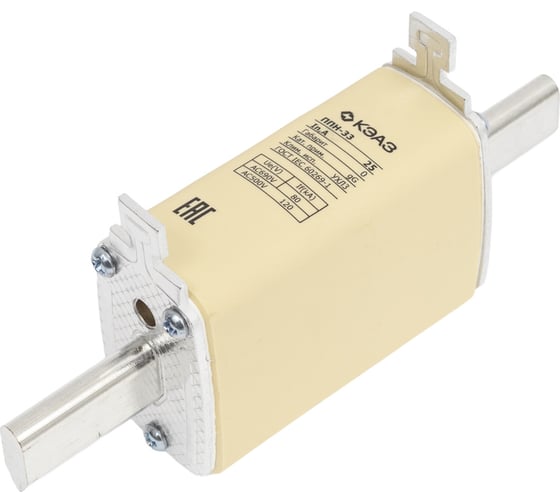 Вставка плавкая КЭАЗ ППН-33-Х3-0-25А-УХЛ3- 3шт 120216 1