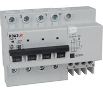 АВДТ КЭАЗ с защитой от сверхтоков АД14-43C63-АC-УХЛ4 (4P, C63, 100mA) 4,5кА- 318392