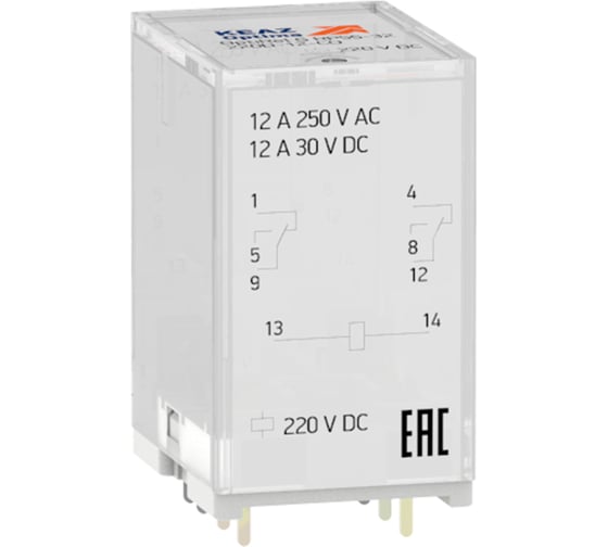 Реле промежуточное  КЭАЗ OptiRel G RP55-32-220D-12-CO 281079 1