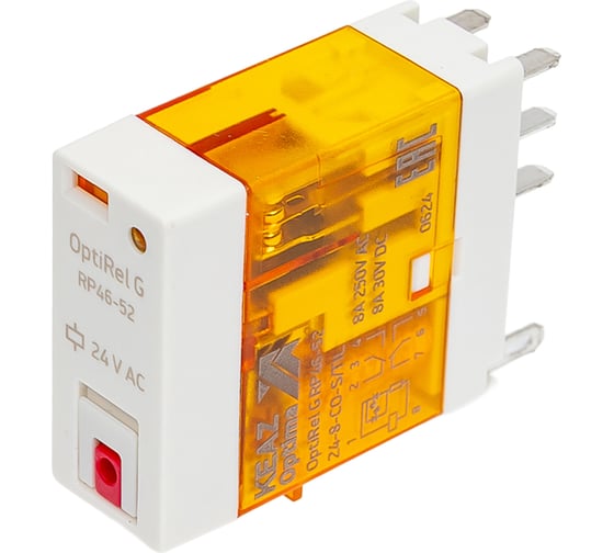 Реле промежуточное КЭАЗ OptiRel G RP46-52-24-8-CO-S/TIL 281050 1